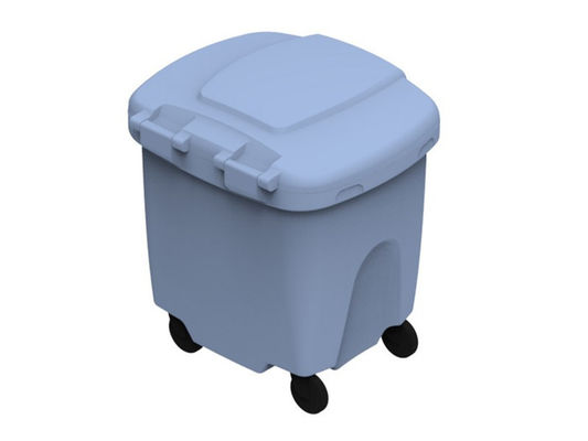 Poubelle des produits 150L de moulage par rotation de LLDPE avec la résistance à l'usure simple de couvercle de mur
