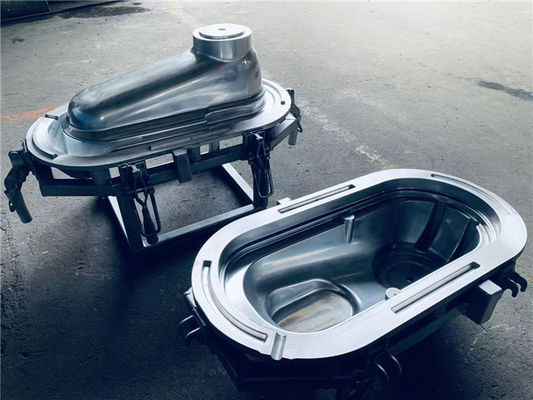 Approbation écologique des entreprises ISO9001 de bâti de rotation de moule portatif de la toilette A356 de l'aluminium