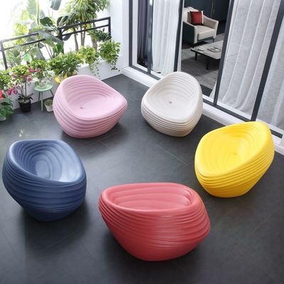 Chaise en plastique Sea Shell Fourniture en PE moulé à la rotation