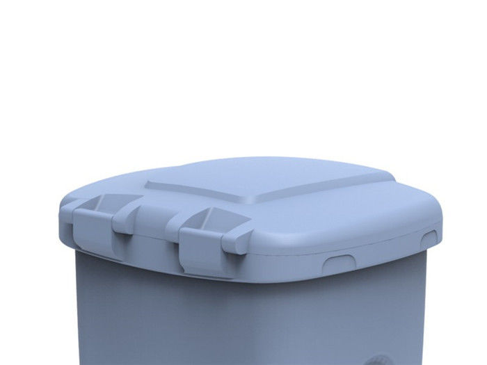 Poubelle des produits 150L de moulage par rotation de LLDPE avec la résistance à l'usure simple de couvercle de mur